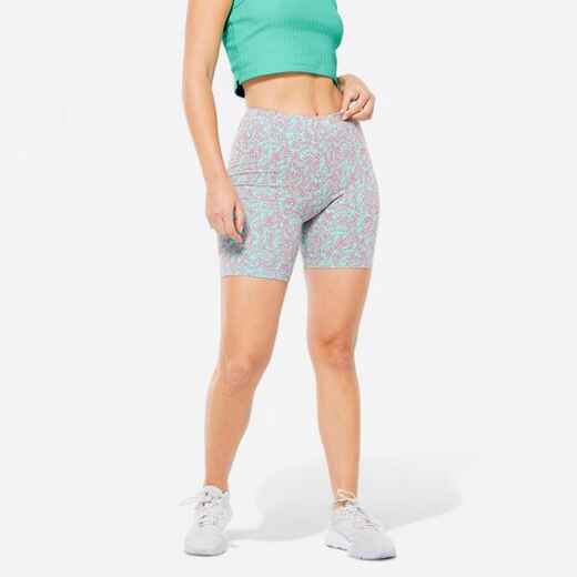 
      Women's Fitness Cycling Shorts - Green
  