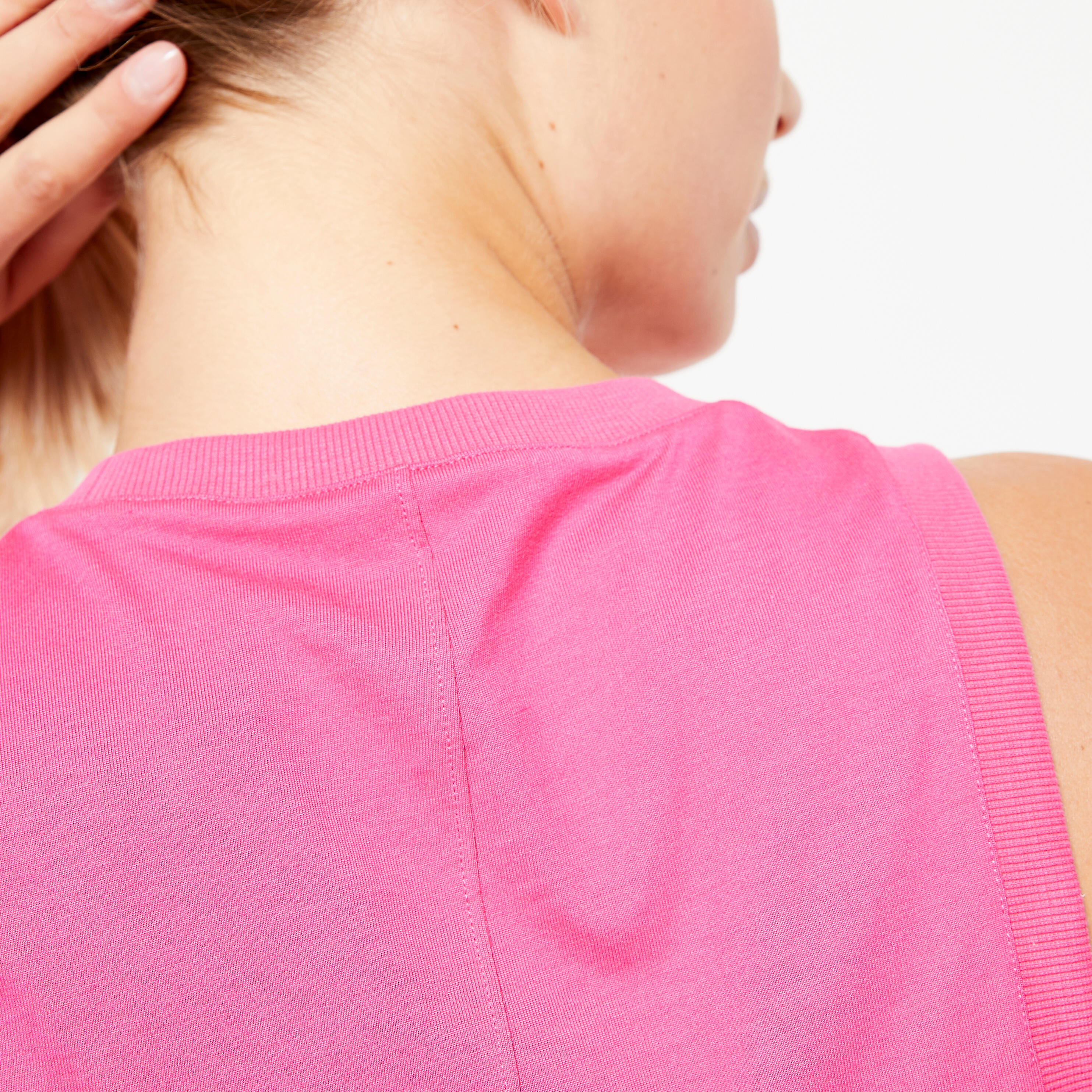 Women's Cropped Tank Top - Magenta Pink 6/6