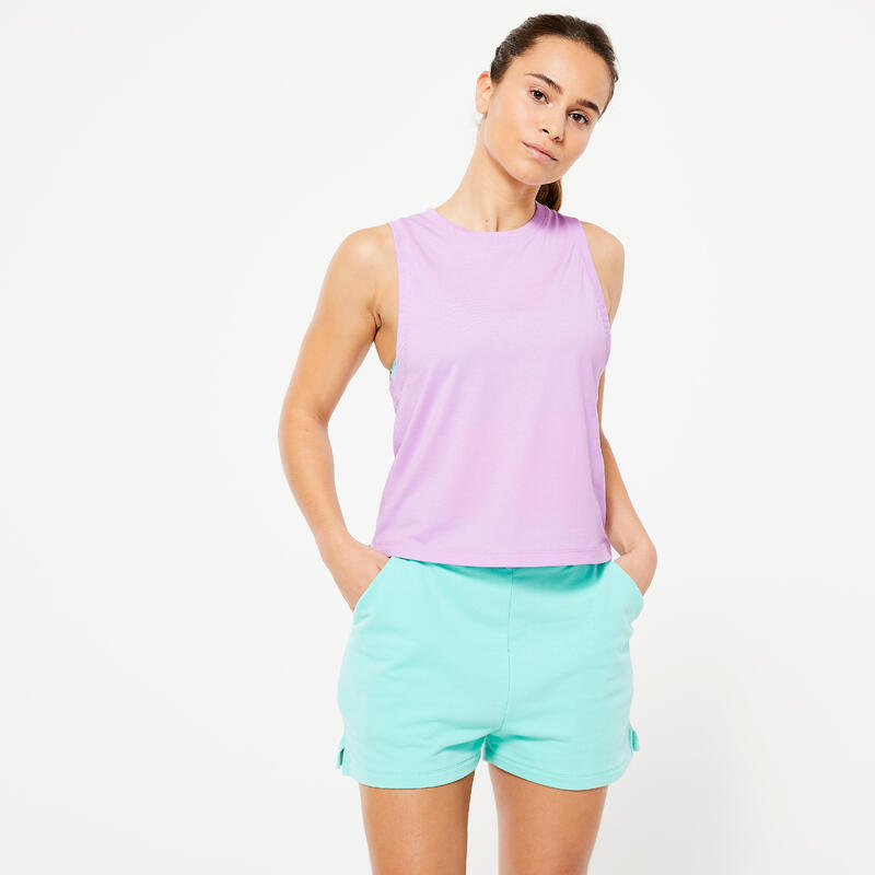 Camiseta deporte para mujer Crop Top fluido de Picsil PICSIL SPORT