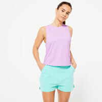 Women's Cropped Tank Top - Mauve