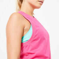 Women's Cropped Tank Top - Magenta Pink