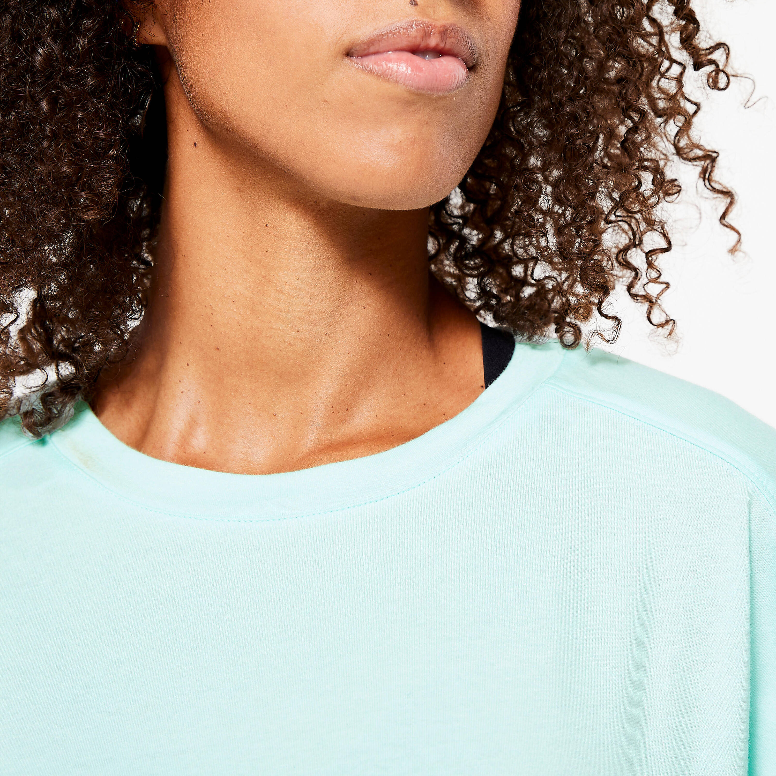 Women's Loose-Fit Fitness T-Shirt 520 - Mint -  4