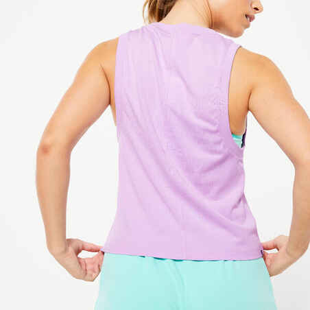 Women's Cropped Tank Top - Mauve