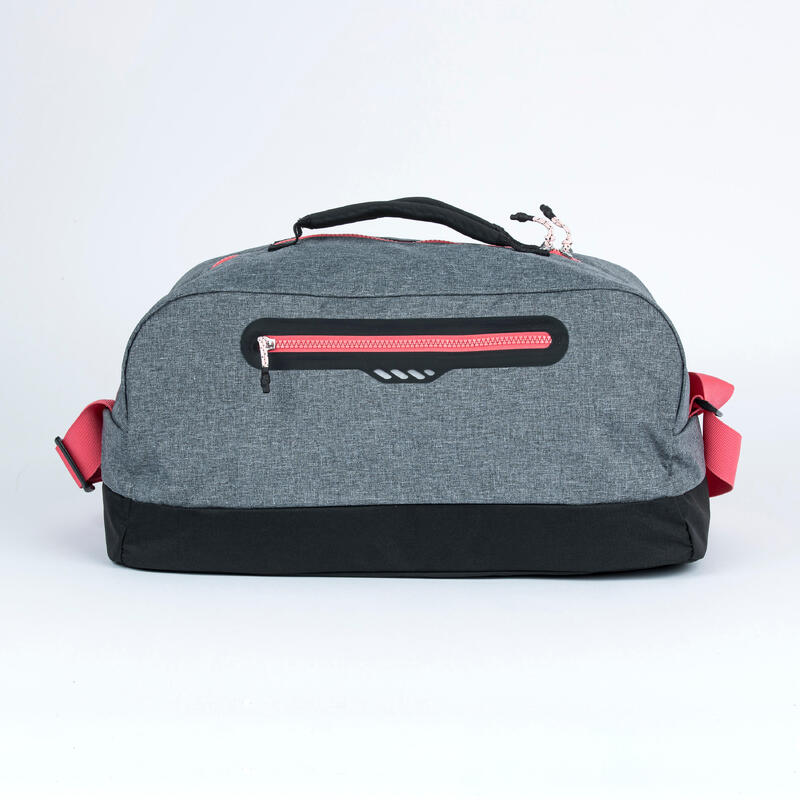 Geantă de piscină Duffle bag 27L 3 compartimente Gri-Roz