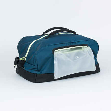 Pool bag duffle bag 27L 3 compartments, blue black