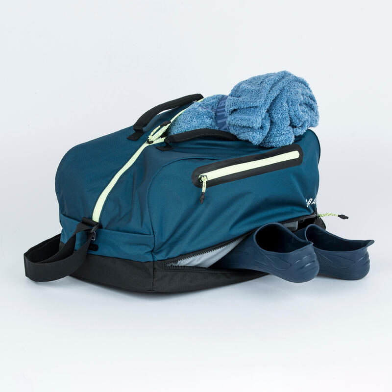 Geantă de piscină Duffle bag 27L 3 compartimente Albastru-Negru