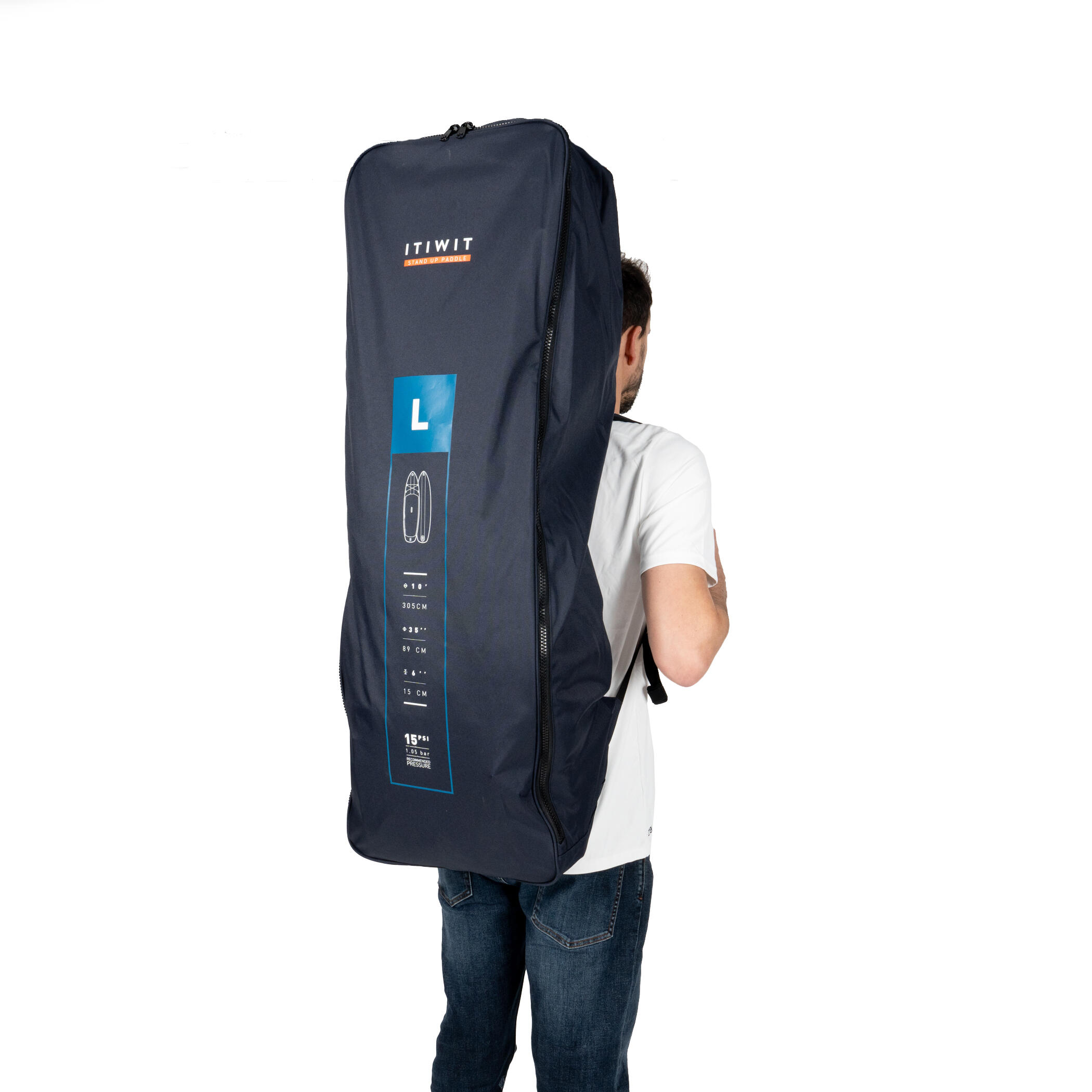 Opblaasbaar SUP board maat L (10'/35"/6") - 1 of 2 personen tot 130 kg 12/13