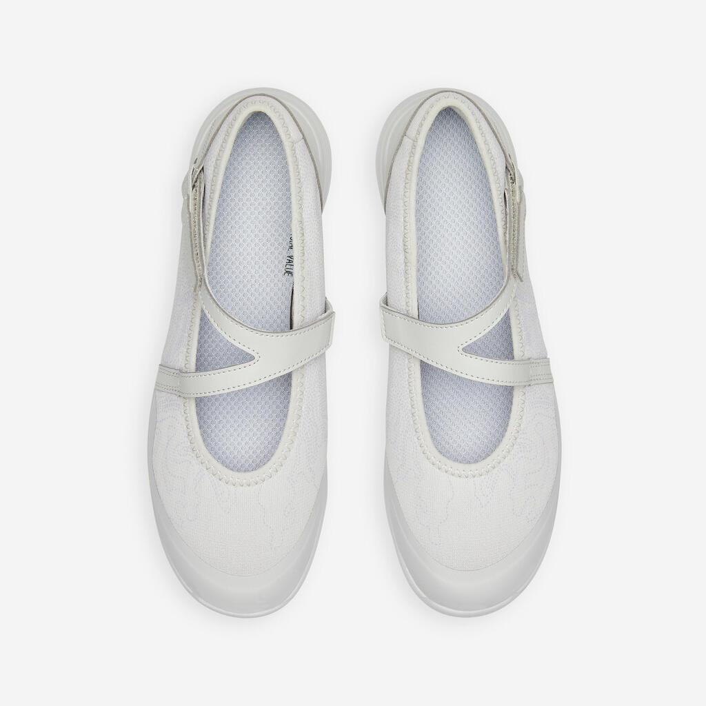 BALLERINES DE MARCHE URBAINE FEMME PW 160 BR'EASY GRIS
