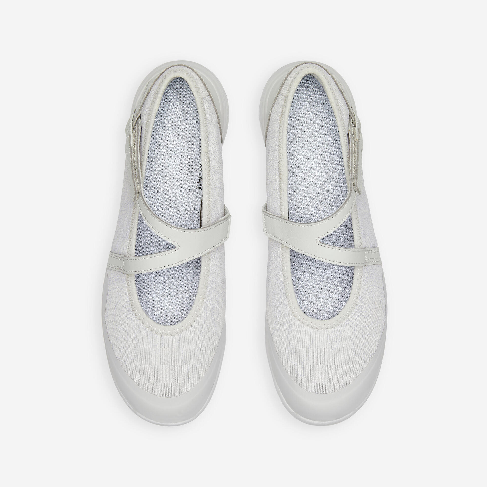 WOMEN'S PW 160 BR'EASY URBAN WALKING BALLERINA PUMPS GREY