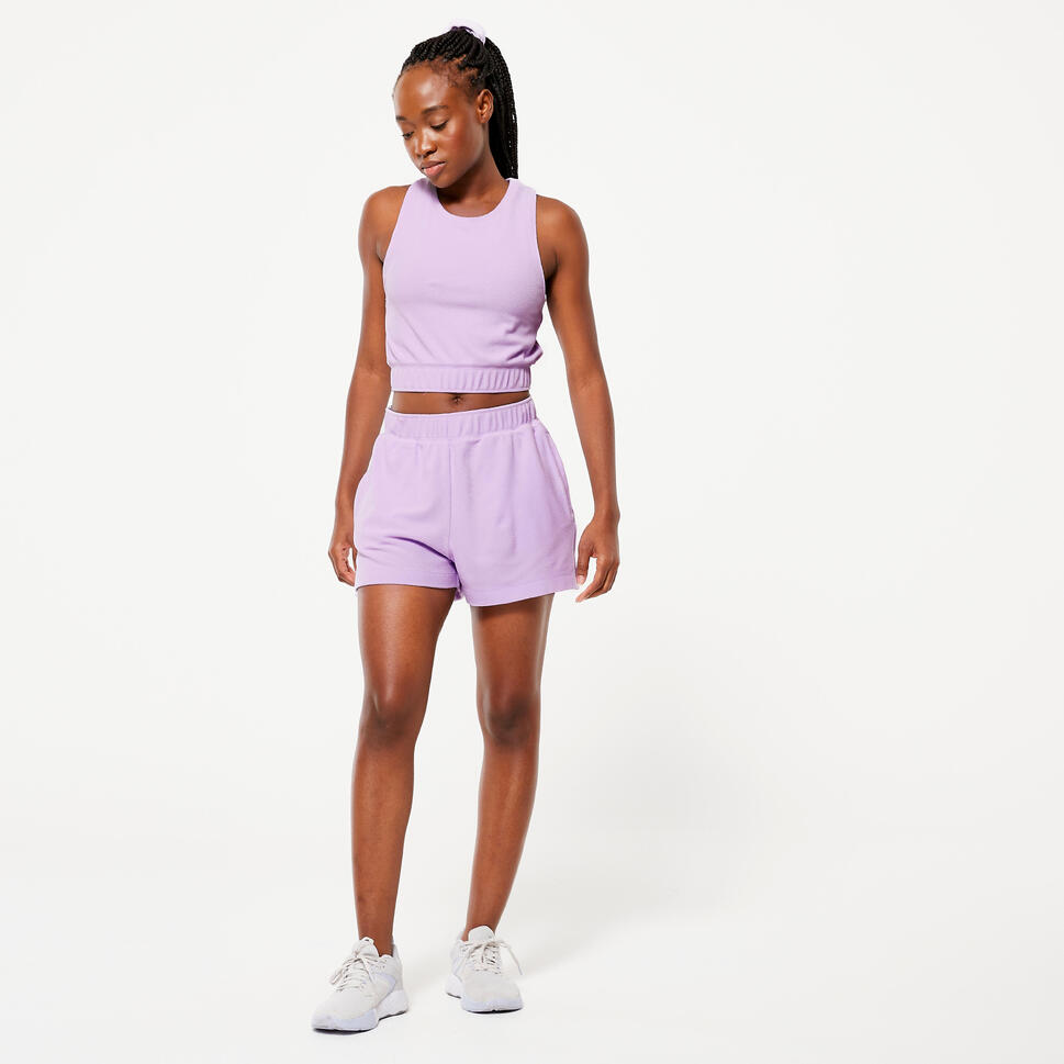 Spodenki fitness damskie frotte