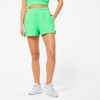 Women's Terry Towelling Shorts - Green