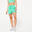 Shorts Damen Baumwolle mit Tasche - 520 mintgrün 
