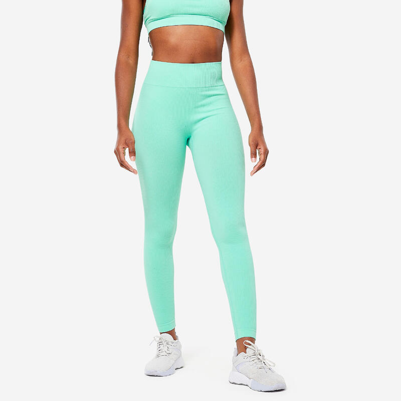 Leggings Damen Ripp - 520 mintgrün 