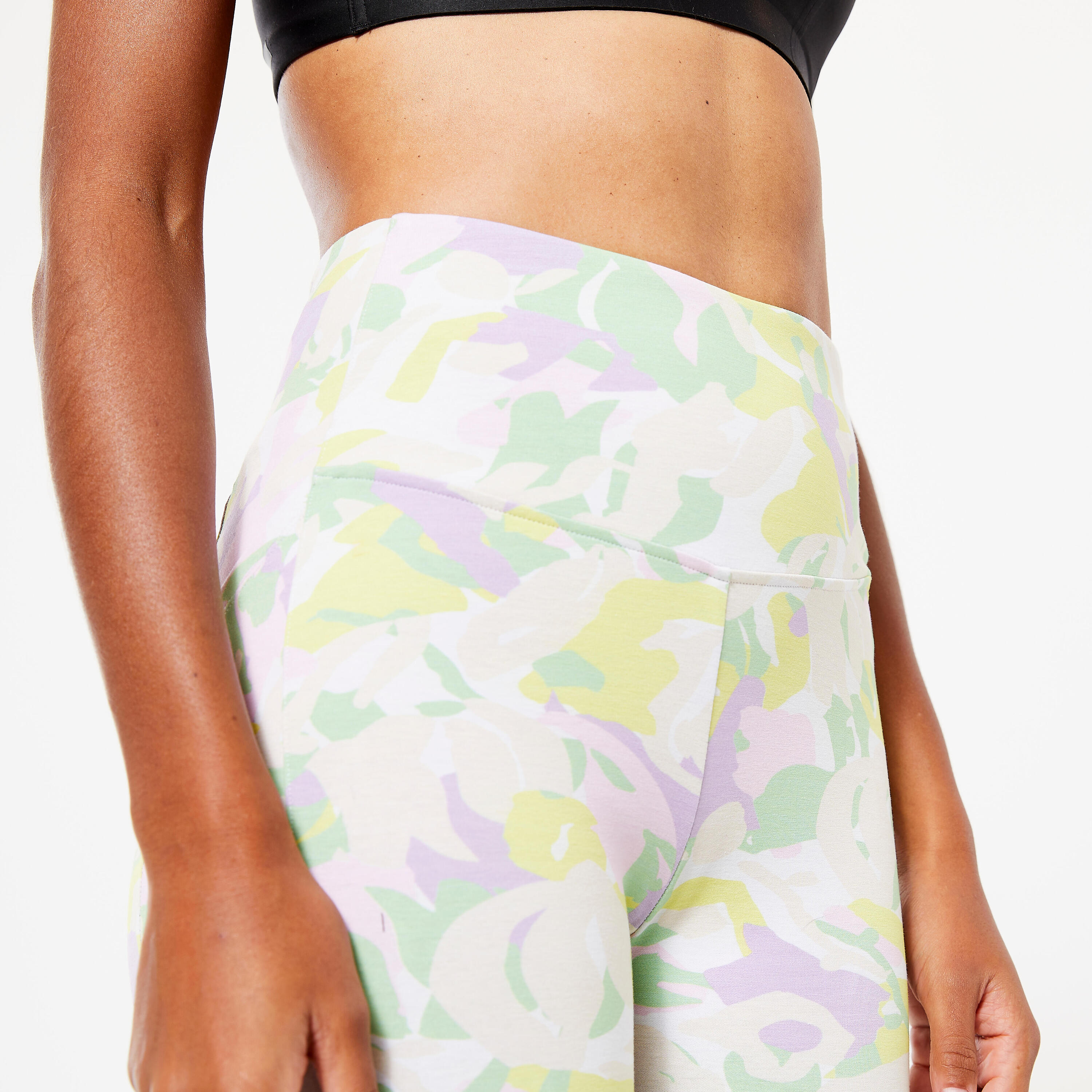 Leggings Damen figurformend - 520 blasslila bedruckt  3/7