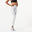 Legging Fitness Femme galbant - 520 Imprimé Jaune anis
