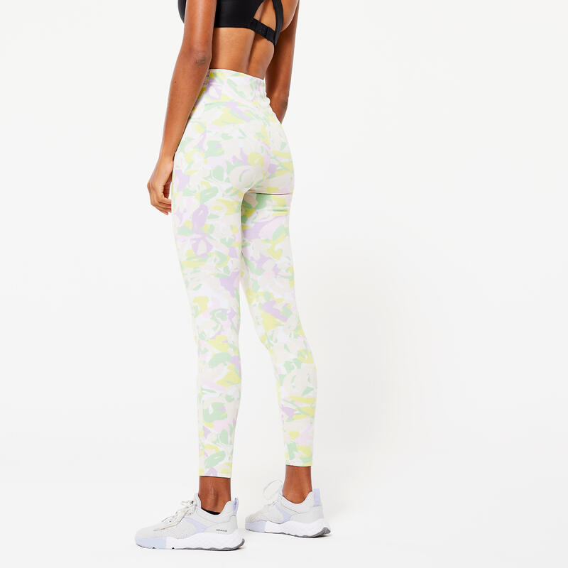 Mallas Leggings Fitness 520 Mujer Malva Pastel Estampado Moldeadores