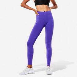 Fitnesslegging voor dames slim fit koninklijk paars