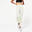 Modellerende fitness legging voor dames 520 zachtpaars met print