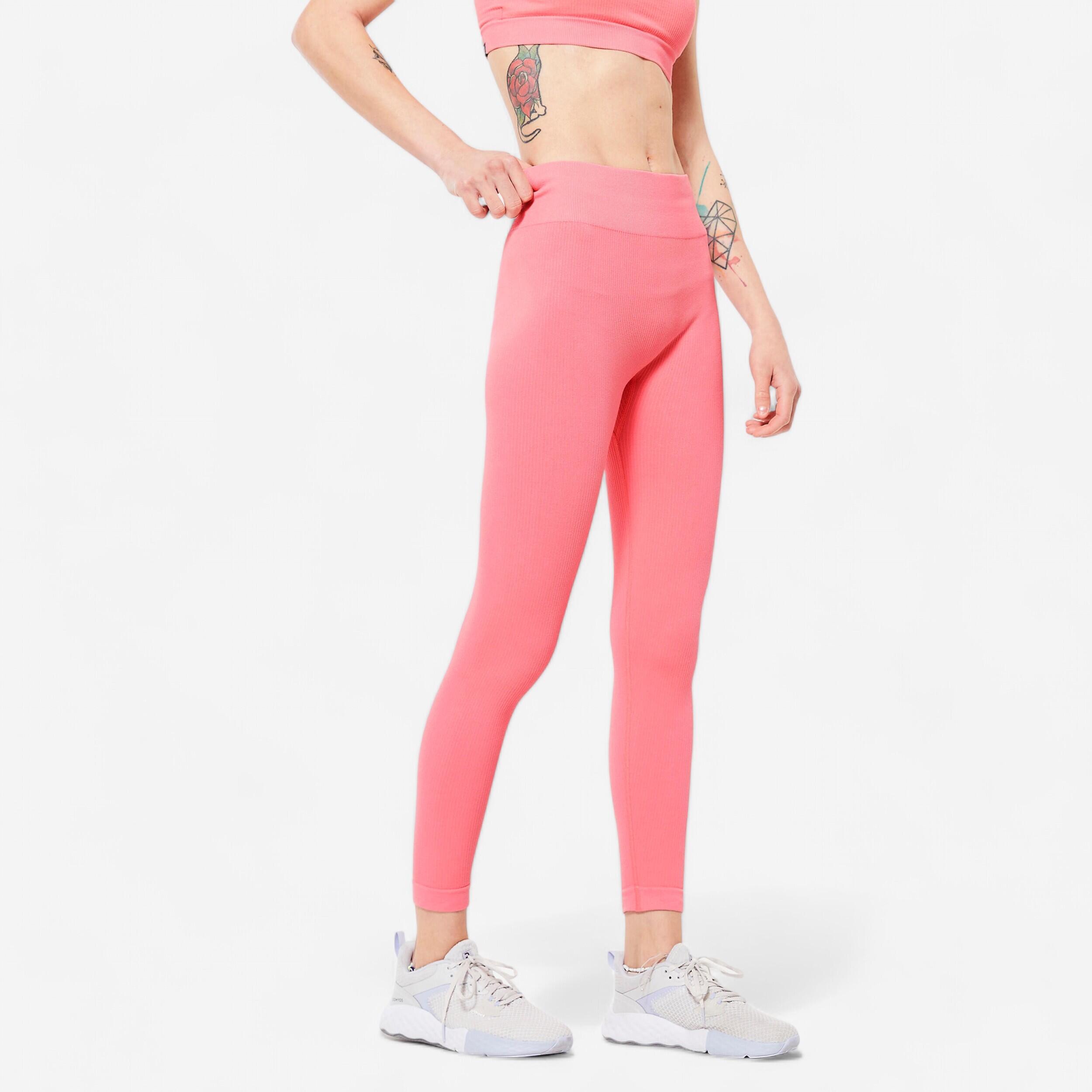 Women's Fitness Legging - 520 Ribbed Lychee Pink