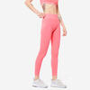 Leggings Caneladas de Fitness Mulher 520 Rosa