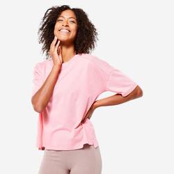 T-shirt Loose Fitness Femme - 520 Vanille