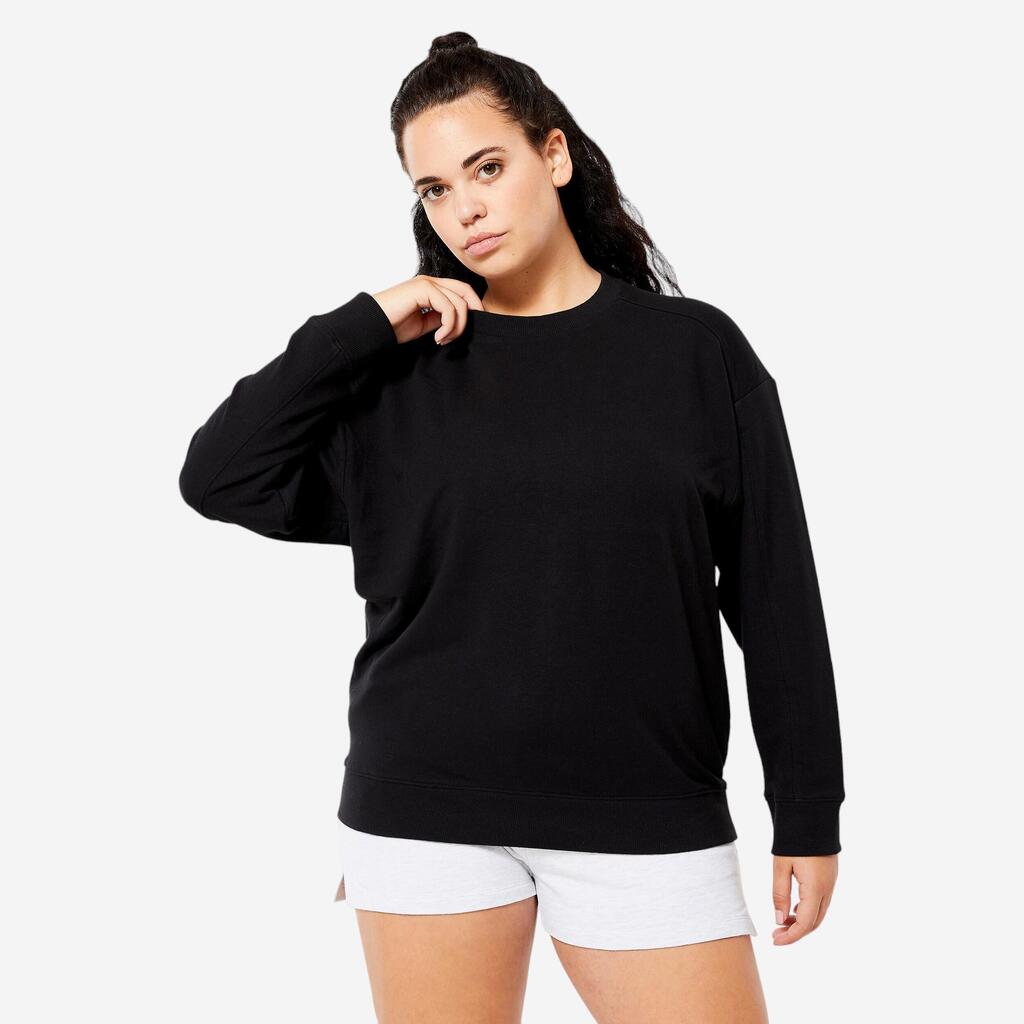 Sweat oversize femme - noir