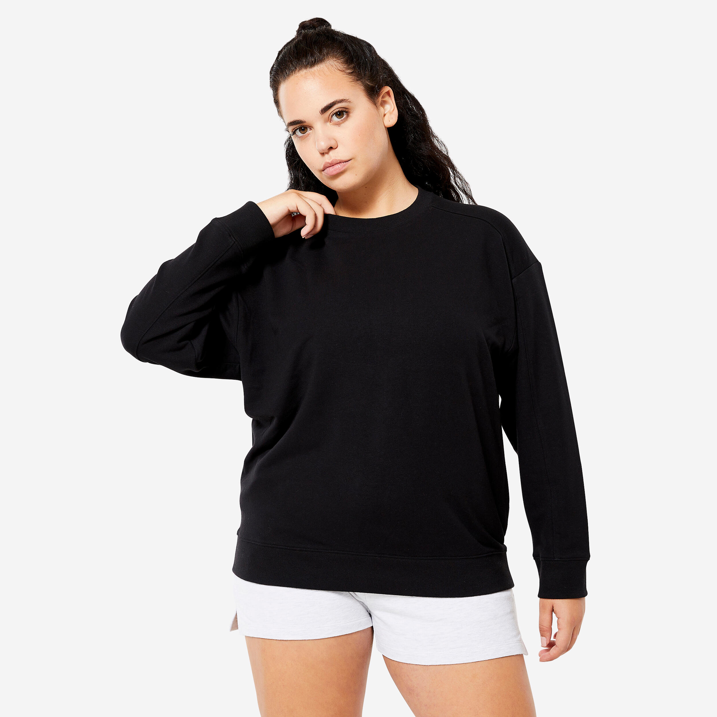 DOMYOS Women's Oversize Sweatshirt - Black