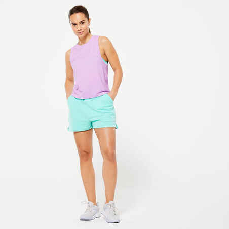 Women's Cropped Tank Top - Mauve