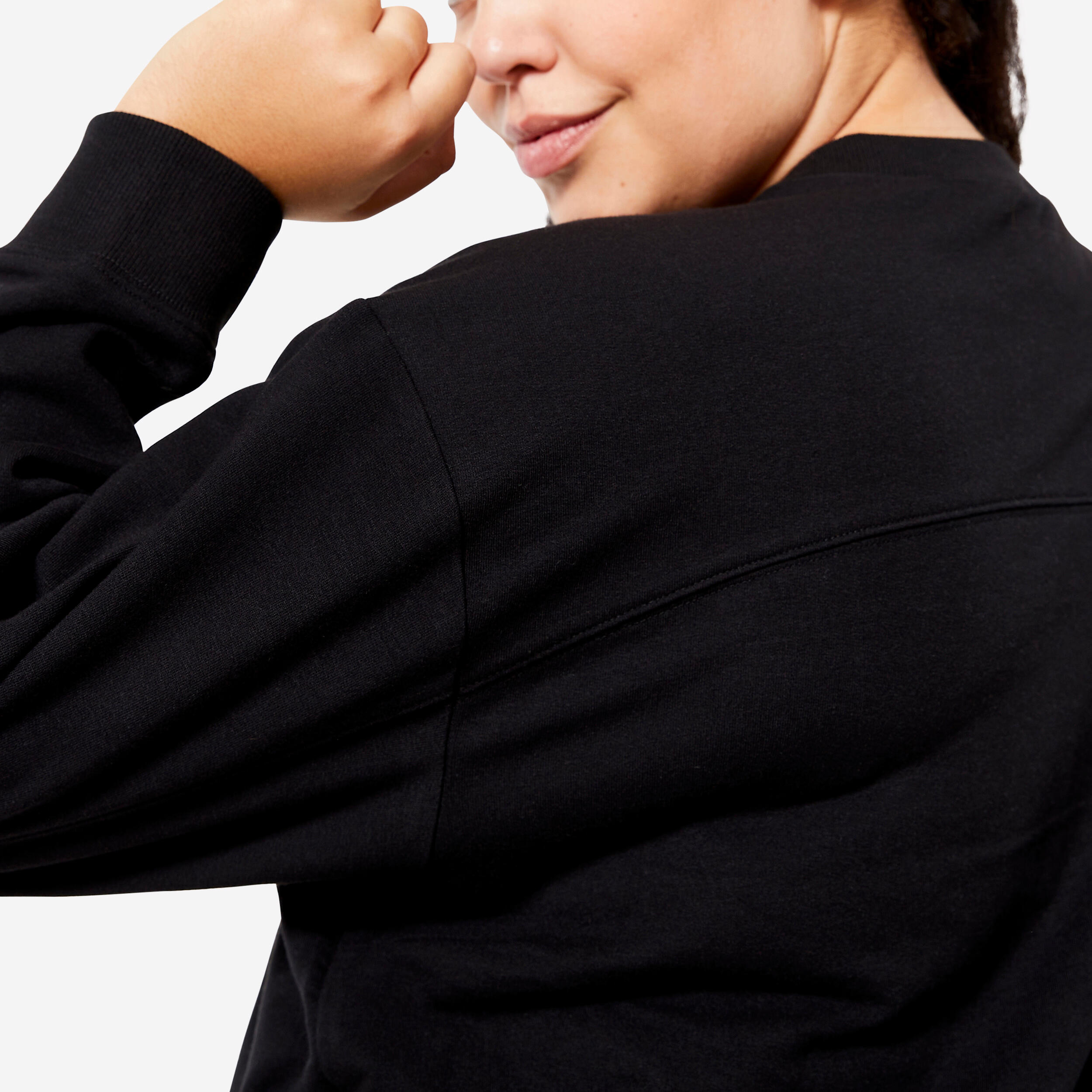 Women's Oversize Sweatshirt - Black 4/6