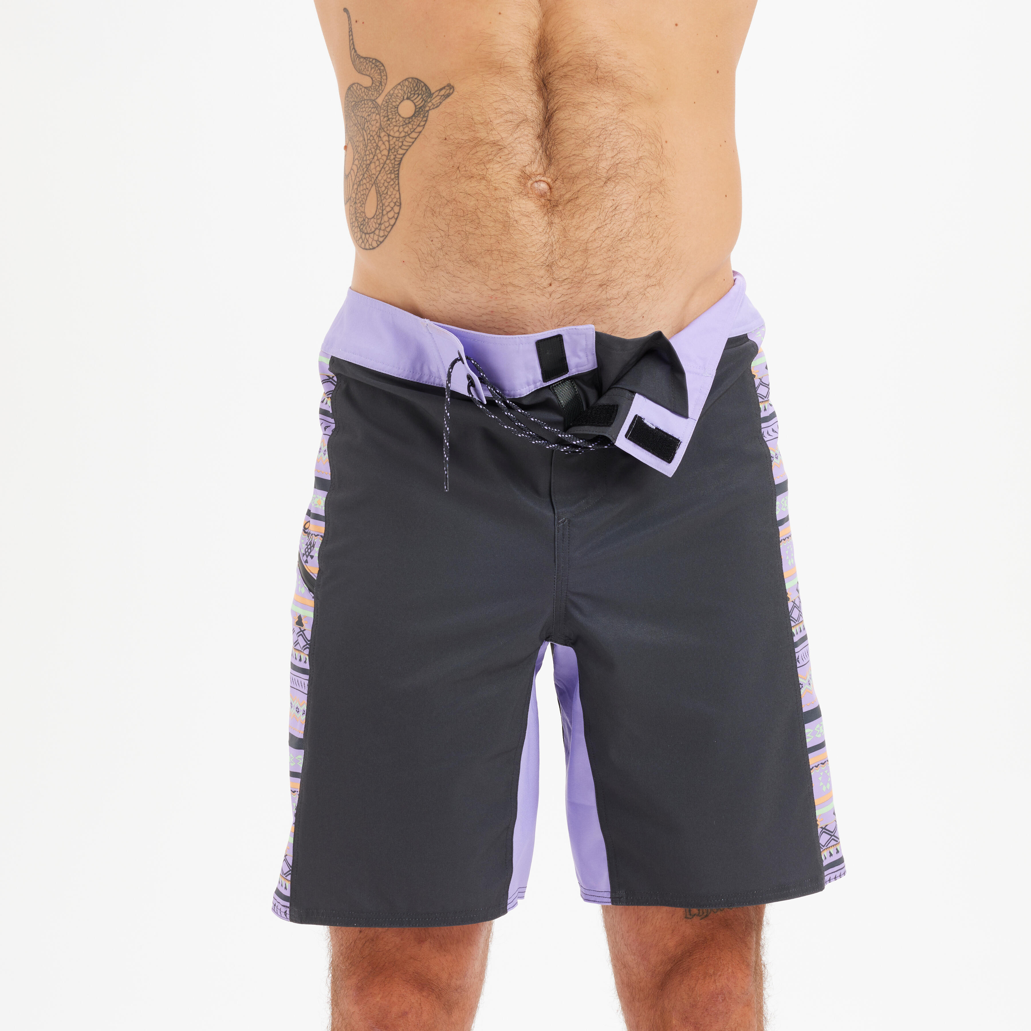 Boardshort surf 500 19" BLANKET PURPLE