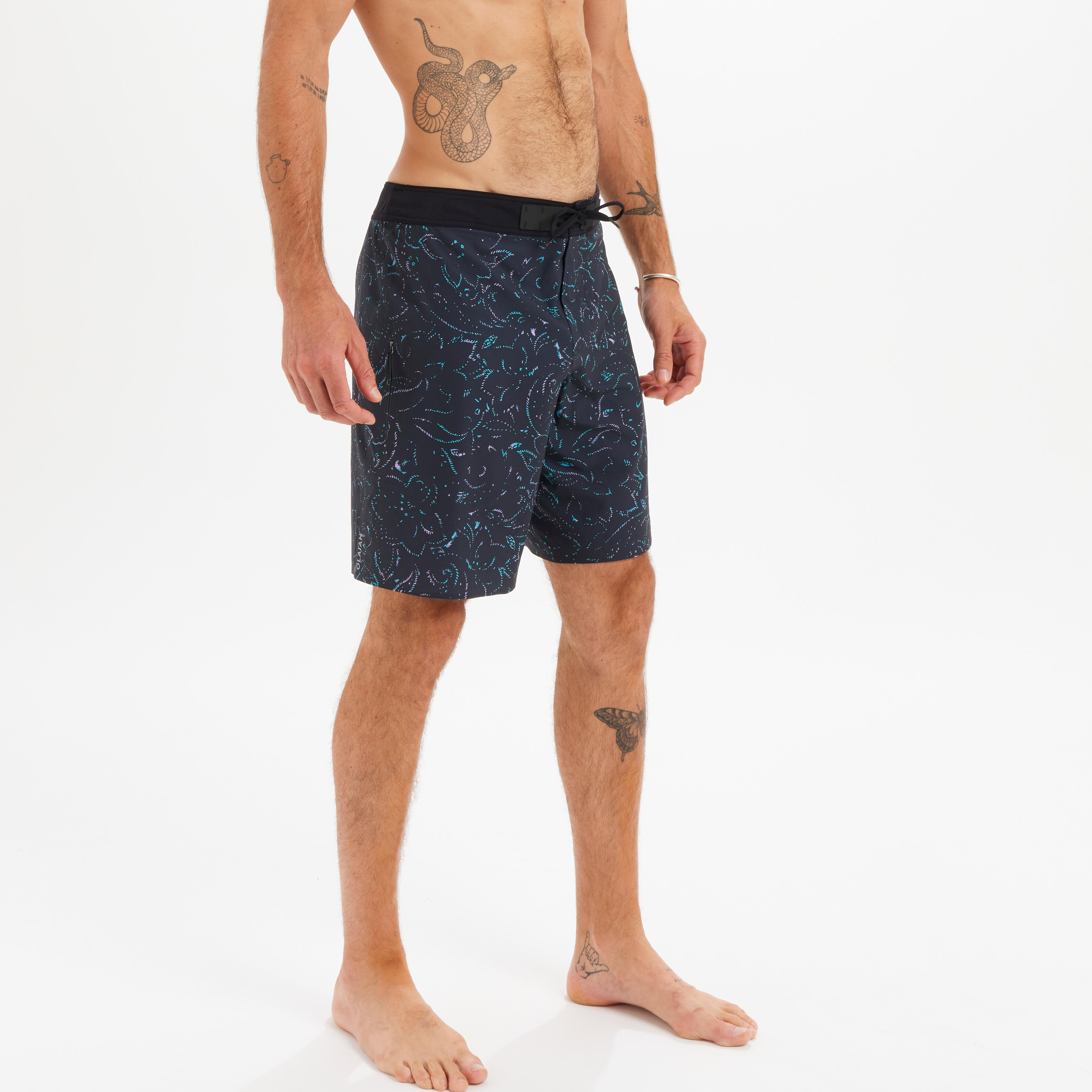 Short de surf homme - BS 100 - Bleu - Olaian - Décathlon