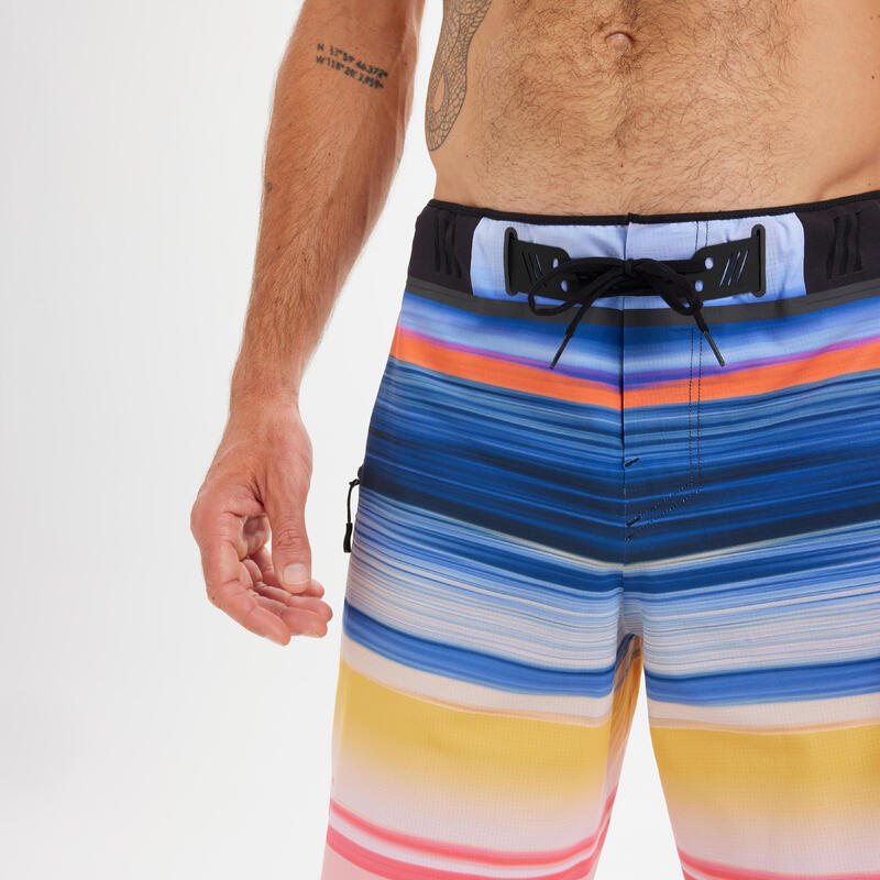 Surfboardshort voor heren 900 sunrise blauw 20"