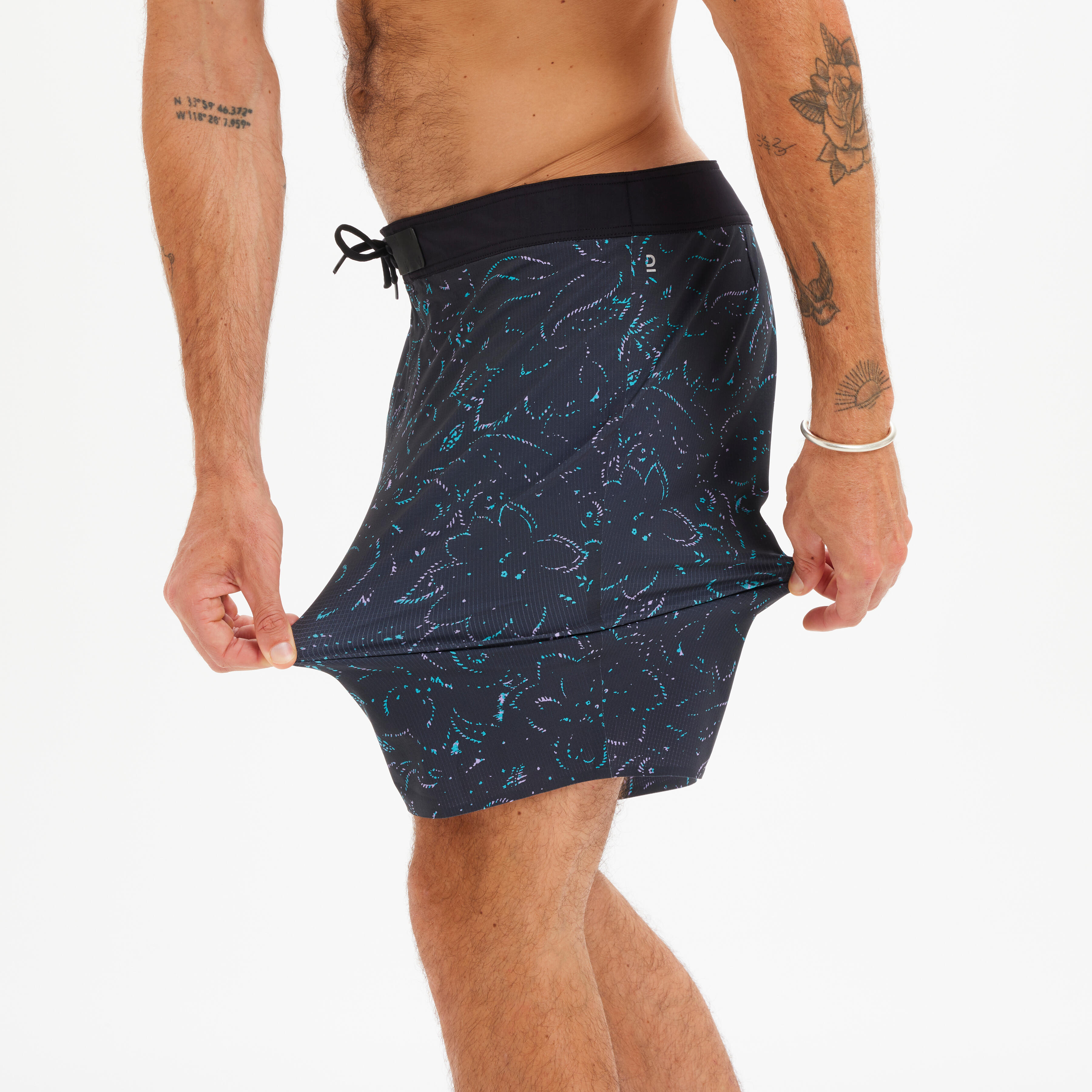 Surfboardshort standard 900 cintura piatta LUMOS BLACK