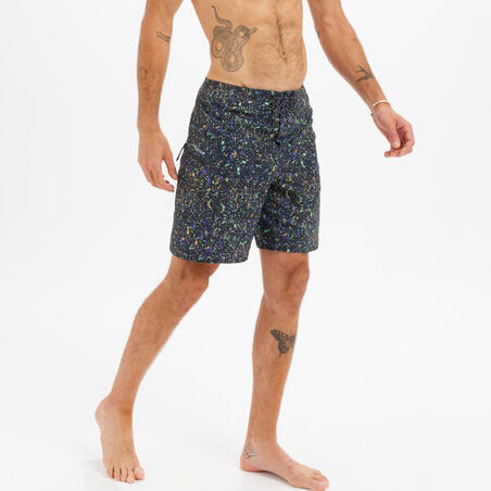 Boardshorts 500 surf långa 19" BLANKET LILA