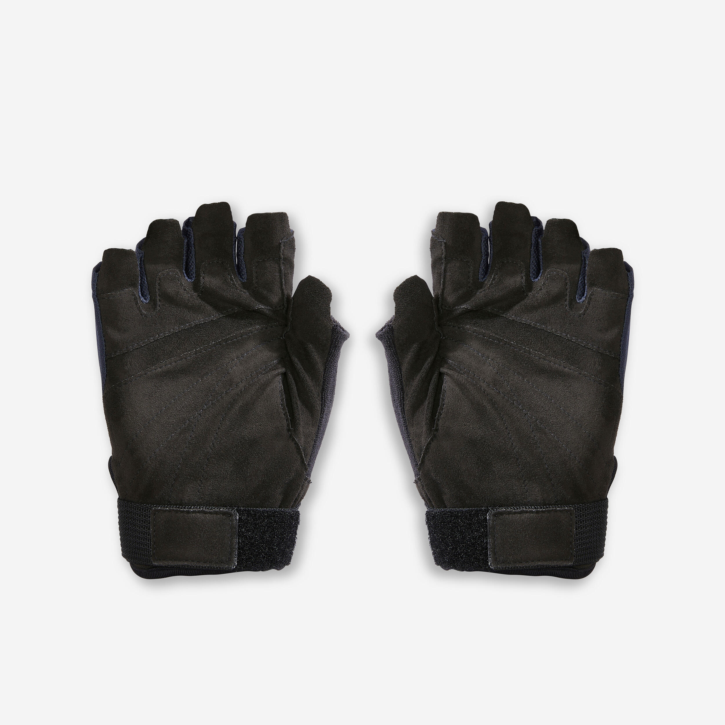 FINGERLESS GLOVES FOR NORDIC WALKING POLES BLUE/BLACK 2/7
