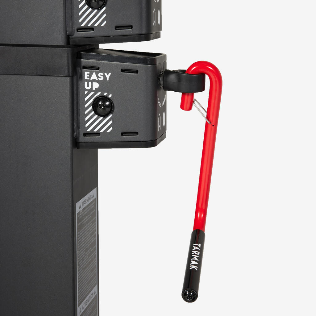 Folding Basketball Hoop - Adjustable Up To 3.05m In Black/White