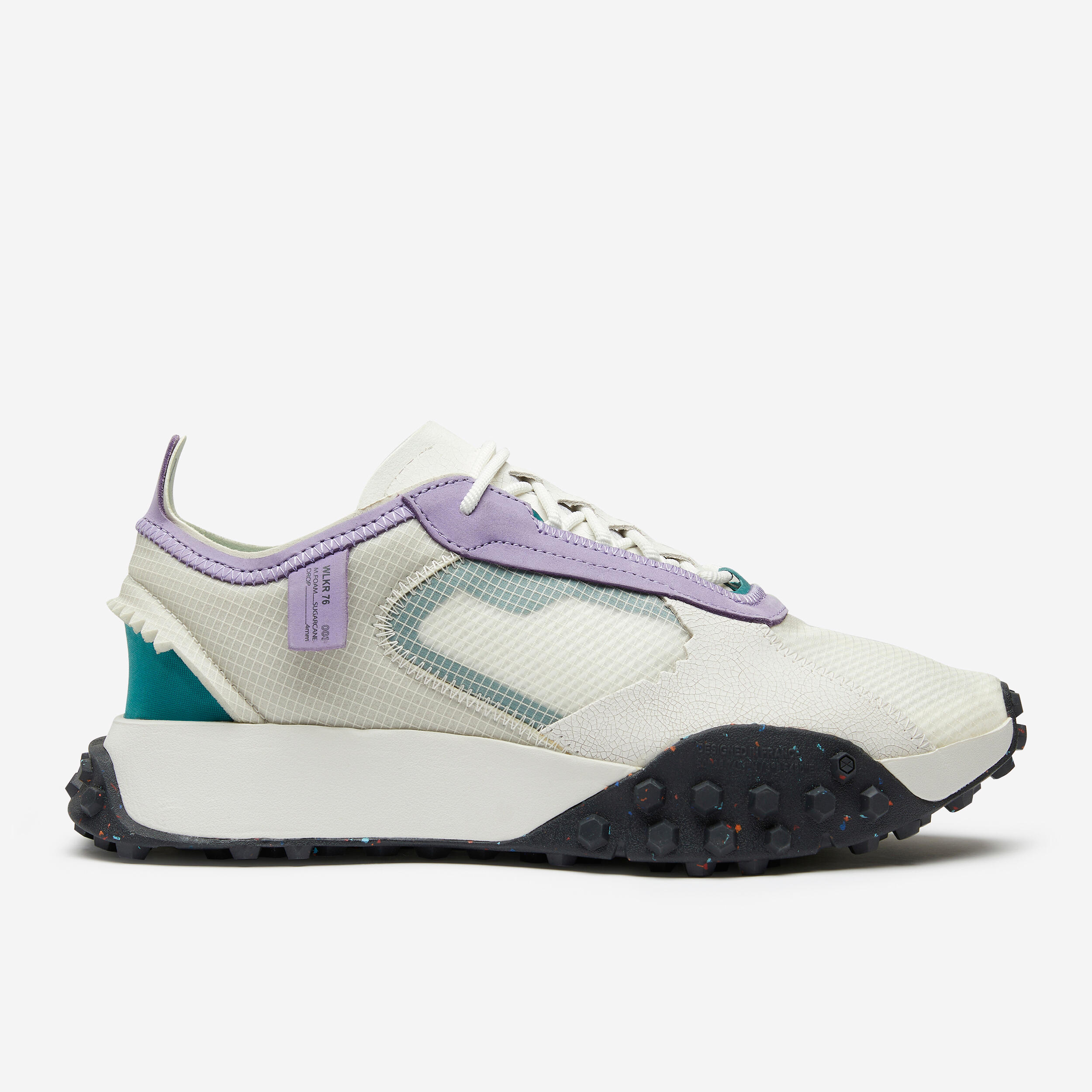 cotton white / cedar green / lavender purple