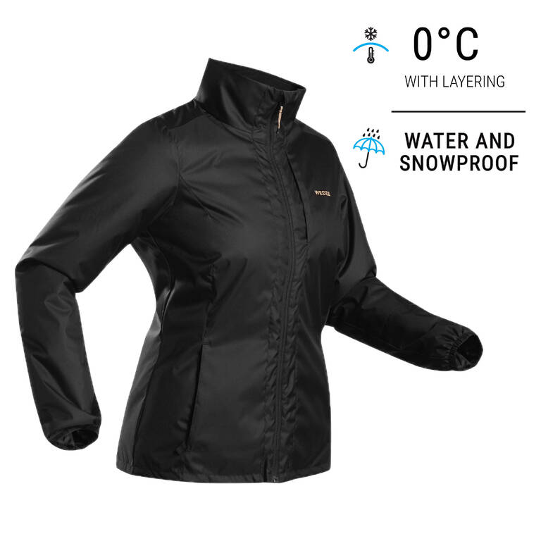 Women Winter Jacket for Skiing - Black 0°C