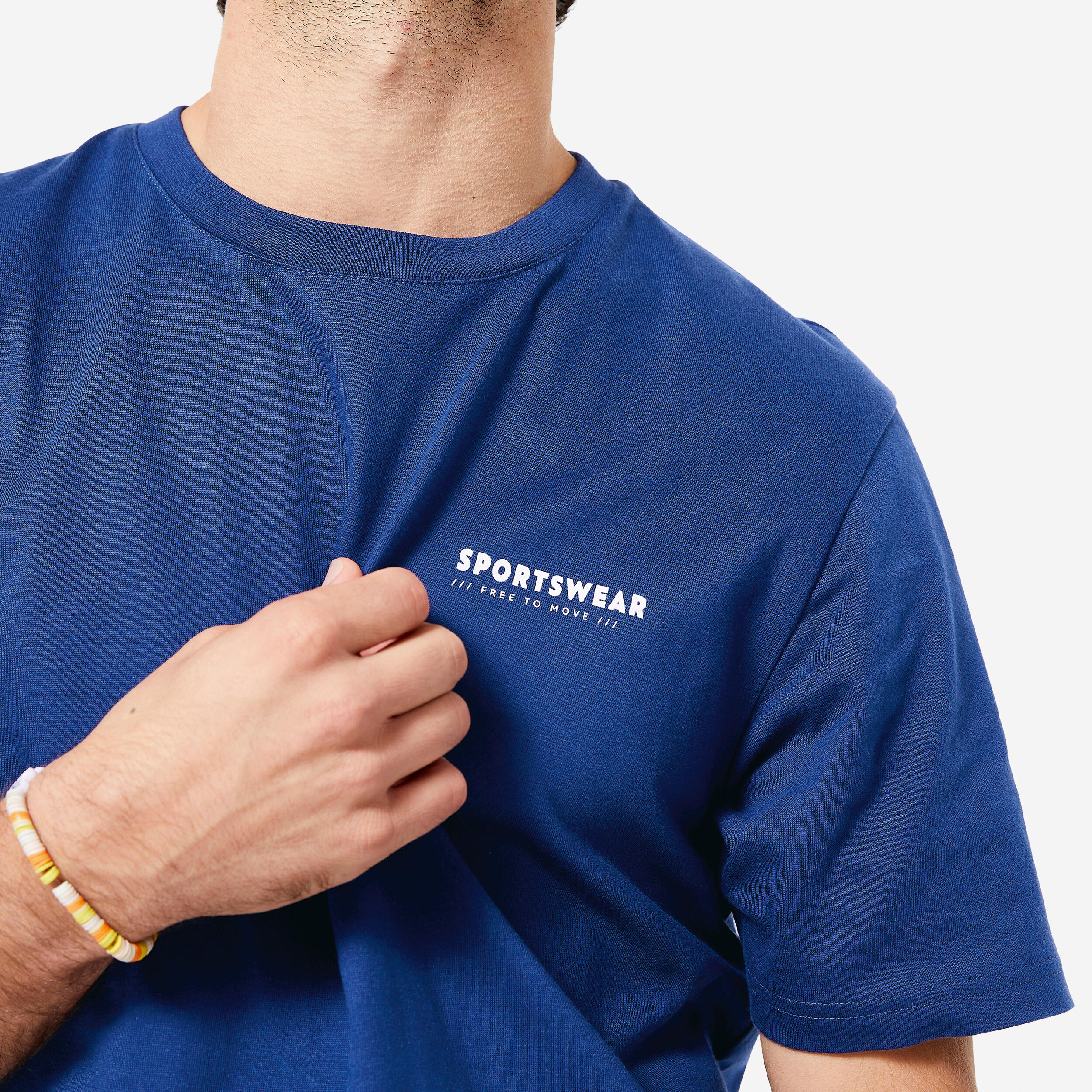 Men's Regular Cotton Fitness T-Shirt - Night Indigo