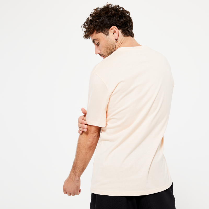 T-shirt Gym King Homme, Petit Beige, Col Rond Manches Courtes, Longline, Sport