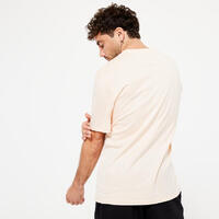 T-Shirt Fitness Homme - 500 Essentials beige
