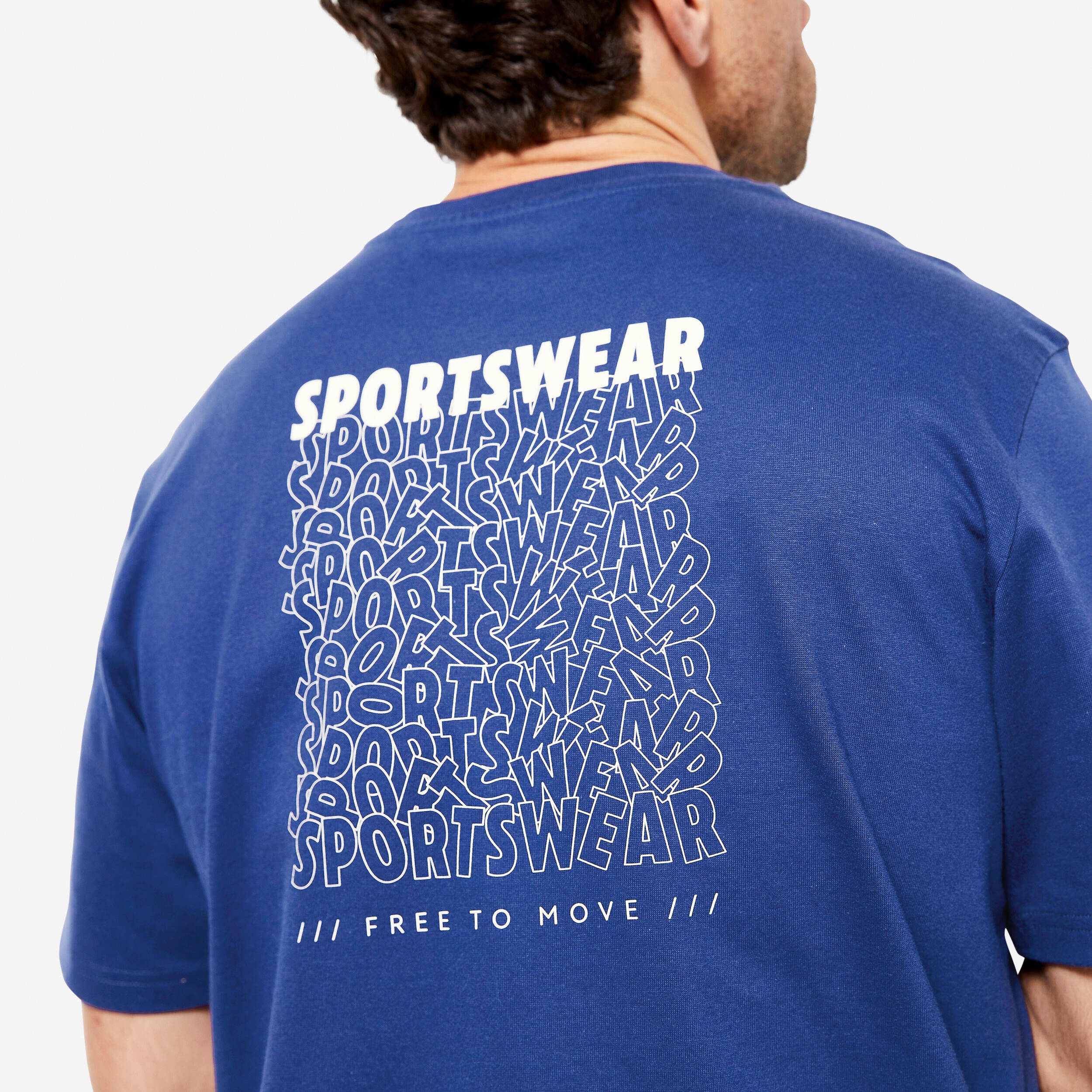 Men's Regular Cotton Fitness T-Shirt - Night Indigo -  5