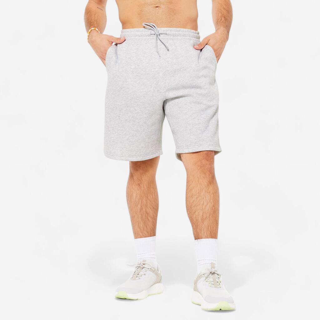 Shorts Herren Baumwollgewebe - grau 