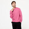 Sweatshirt Fitness Homem Crew - 500 Essential Rosa Hibiscus