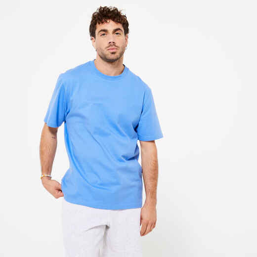 
      Majica kratkih rukava za fitness 500 Essentials muška plava
  