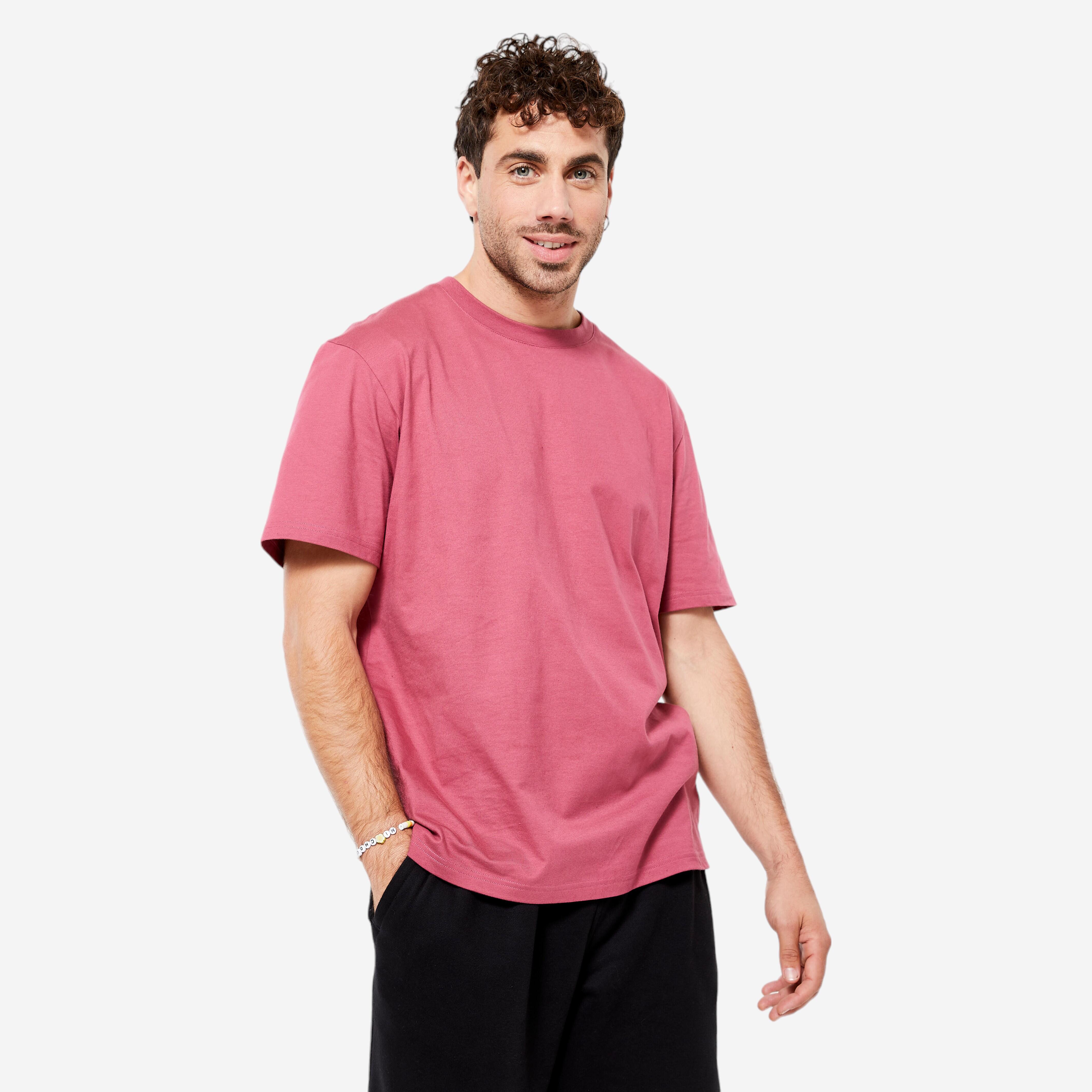 Uomo Maglietta Fitness - 500 Essentials rosa