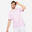 T-shirt Fitness Homme - 500 Essentials Imprimé pastel mauve