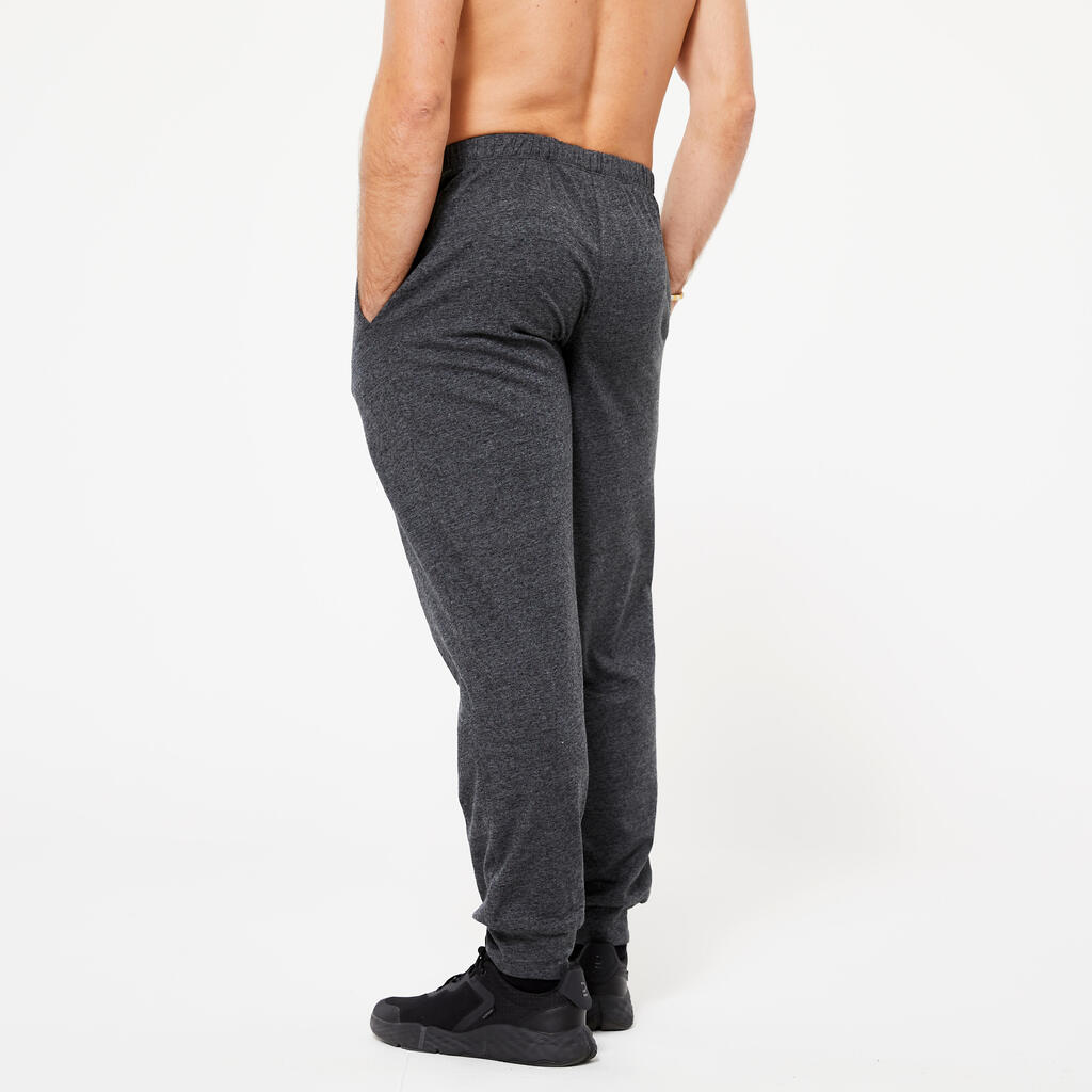 Men's Warm Jogging Bottoms - Grey