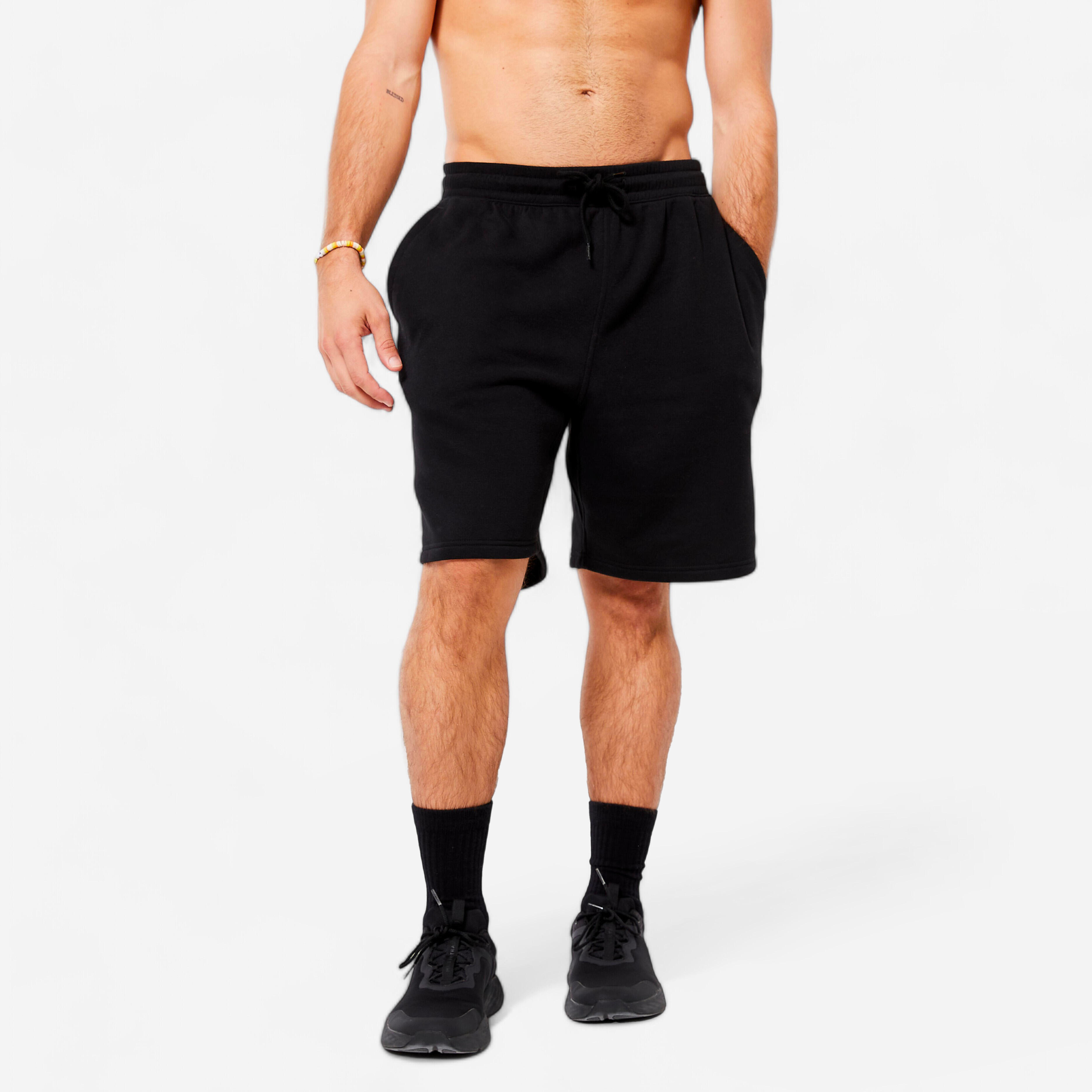 Men’s Fleece Fitness Shorts - 500 - DOMYOS