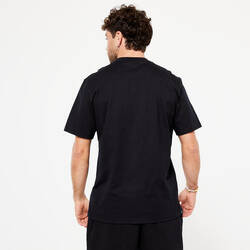 Men's Fitness T-Shirt 500 Essentials - Black Print